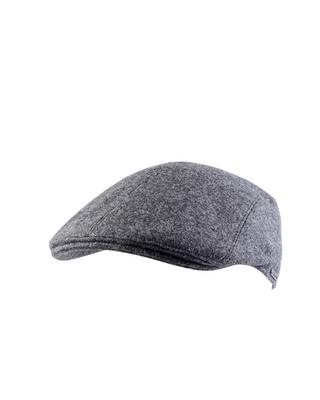 Wigéns Ivy Flat Cap - Grå. Fotad mot en Vit bakgrund 
