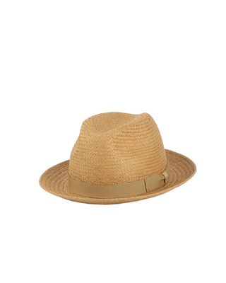 Wigéns Klassisk Hatt -  beige med beige Band fotad mot en vit bakgrund