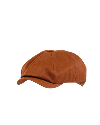 Wigéns Newsboy Classic Keps Mörkorange fotad mot en vit/grå bakgrund. 