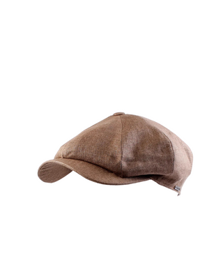 Wigéns Newsboy Retro Keps – Brun härlig retro herrkeps från wigéns fotad mot en vit bakgrund