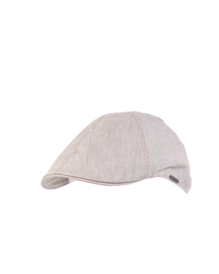 Wigéns Pub Cap i Linne - Ljusbeige fotad mot en vi/grå bakgrund 