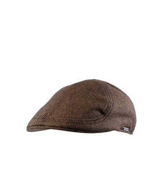 Wigéns Pub Cap i Ull - Brun klassisk herrkeps i somrig pub cap-stil, perfekt för vår och sommar.