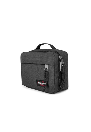Eastpak Road Kit Necessär - Black Denim, fotad mot en vit bakgrund.