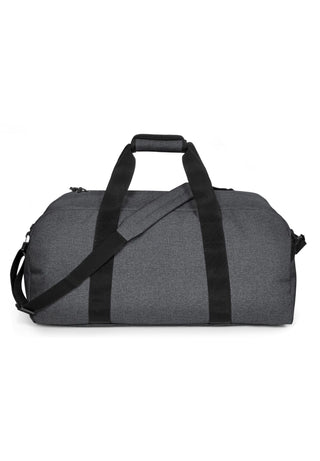Eastpak Station + Duffelbag -  Black Denim, fotad mot en vit bakgrund.