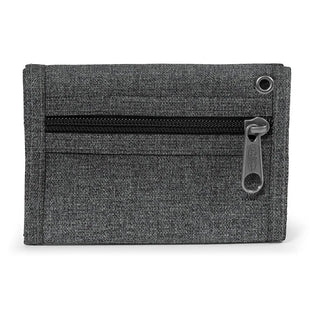Eastpak Crew Single Plånbok - Black Denim, fotad mot en vit bakgrund.
