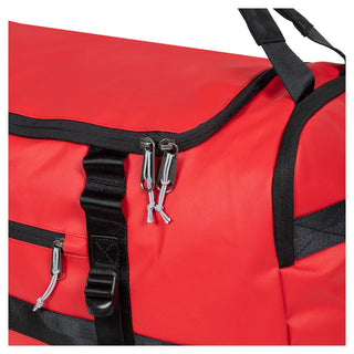 Eastpak Duffel Pack M Duffelbag 71cm - Tarp Red, fotad mot en vit bakgrund.