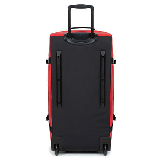 Eastpak Duffel Pack L Resväska Med Hjul - Tarp Red, fotad mot en vit bakgrund.