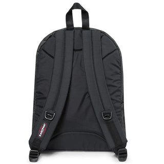 Eastpak Pinacle Ryggsäck - Black Denim, fotad mot en vit bakgrund.
