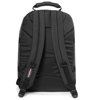 Eastpak Provider Ryggsäck - Black Denim, fotad mot en vit bakgrund.