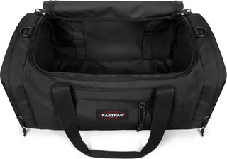 Eastpak Reader S+ Duffelbag - Black, fotad mot en vit bakgrund.