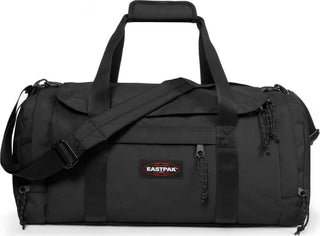 Eastpak Reader S+ Duffelbag - Black, fotad mot en vit bakgrund.
