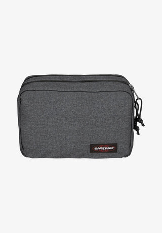 Eastpak Mavis Necessär - Black Denim, fotad mot en vit bakgrund.