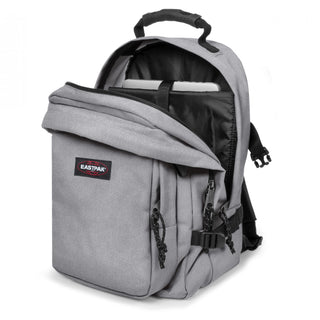 Eastpak Provider Ryggsäck - Sunday Grey, fotad mot en vit bakgrund.