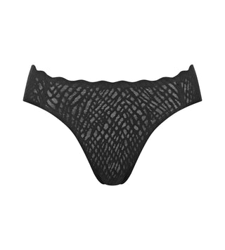 Cutout-bild av sloggi ZERO Feel Bliss High Leg Brief – spetsdesign med hög benskärning och vågformad midja utan modell