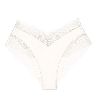 Triumph Lace Series Bandeau Brief - produktbild mot vit bakgrund med spetsdetaljer